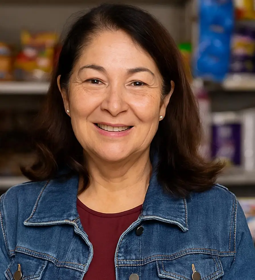 Testimonio de Marta López, dueña de tienda en Colombia, satisfecha con la plataforma de recargas electrónicas
