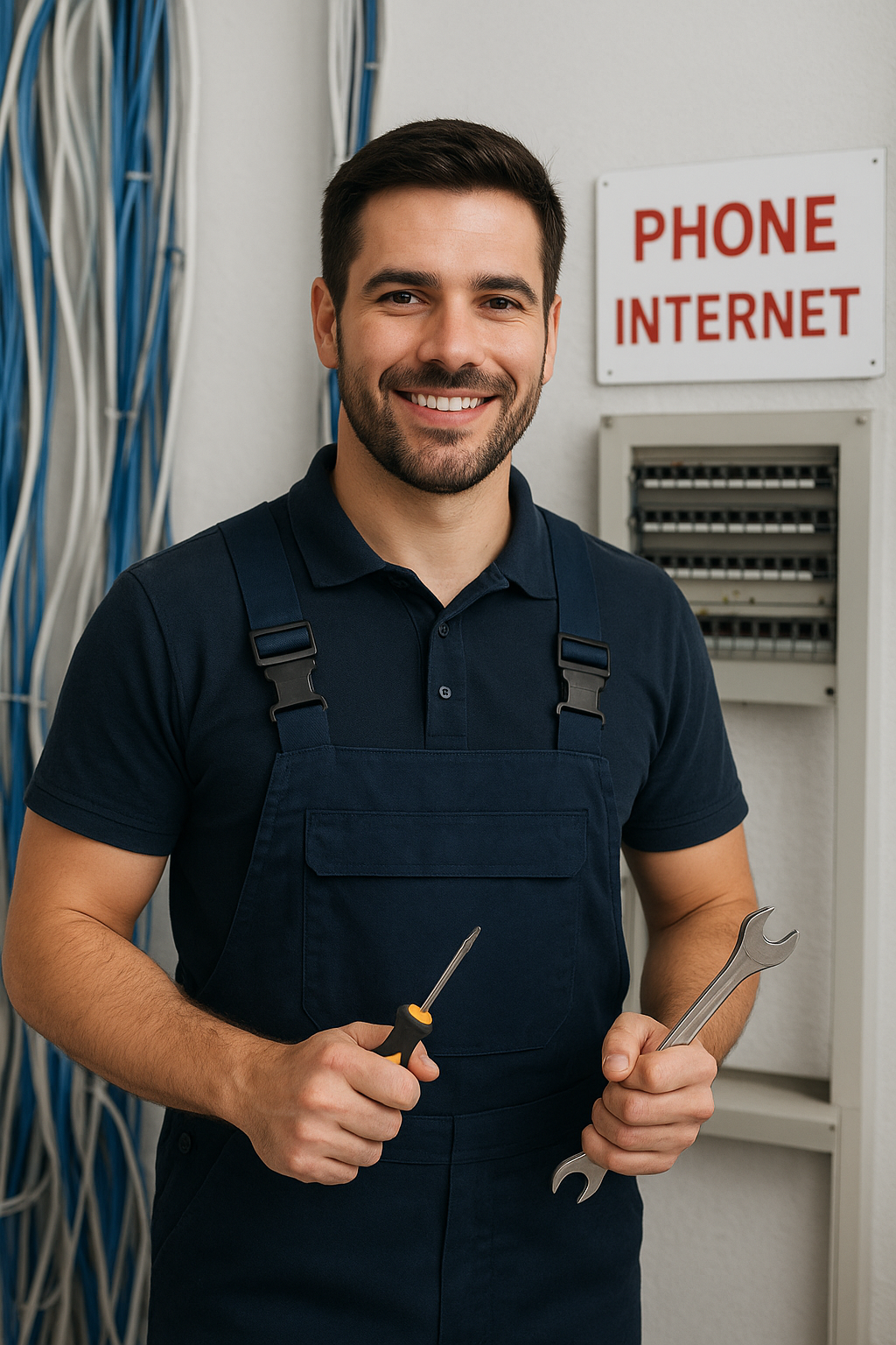 José Ramírez, técnico en telecomunicaciones, ofreciendo servicios digitales.