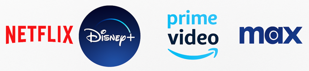 Plataformas de streaming disponibles: Netflix, Disney+, Prime Video y Max